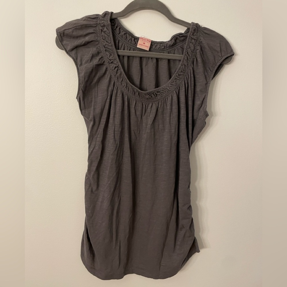 Belly by Design Maternity Shirt Top size Medium brown